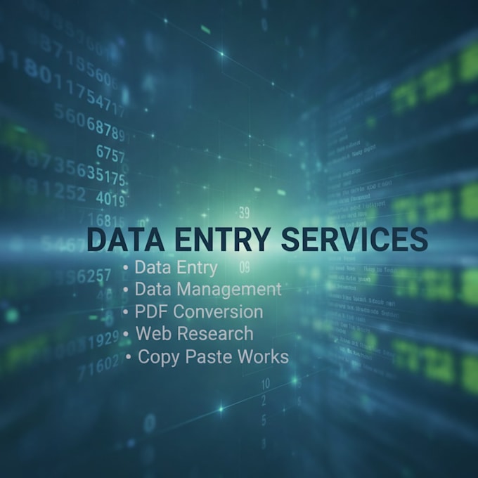 do data entry and data management services