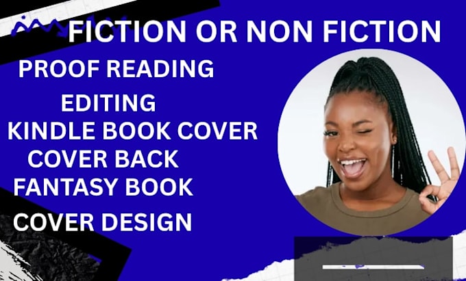 do proof reading, editing, kindle book cover back