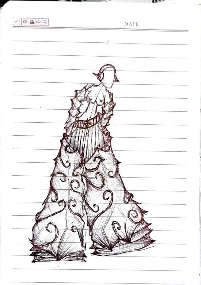handraw and sketching cartooned character, object