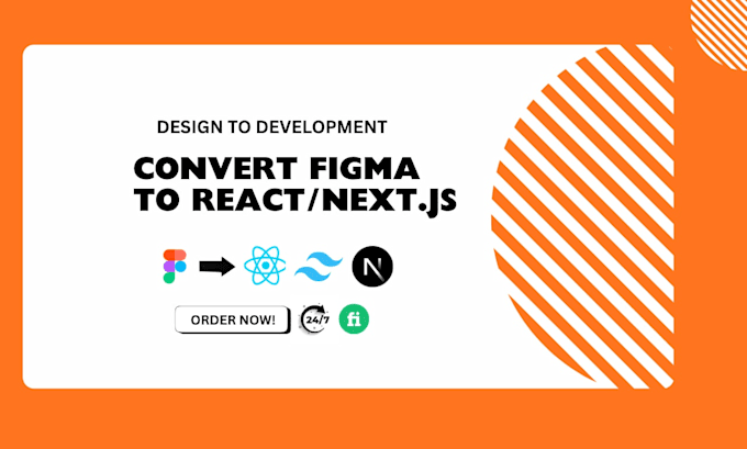 convert figma design to responsive react or next js websites