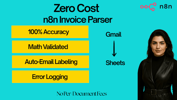 build a zero cost n8n invoice parser for your fixed layouts