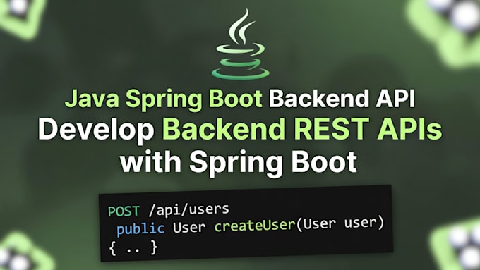 build backend API with java spring boot and database