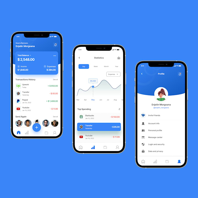 develop neo bank app, loan app, crypto exchange app, fintech app, payment app