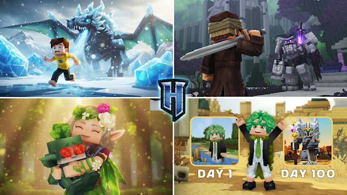 create a professional hytale thumbnail