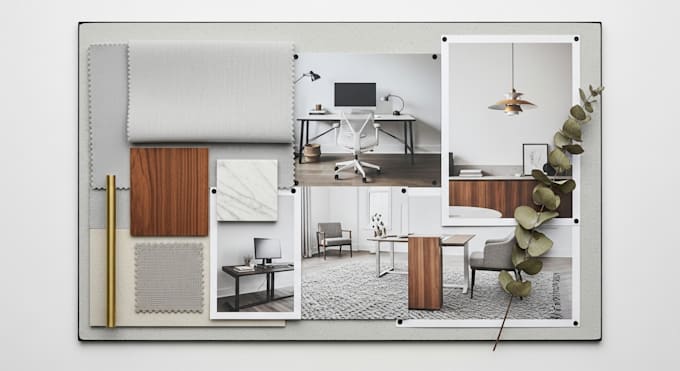 create a professional interior design mood board for your space