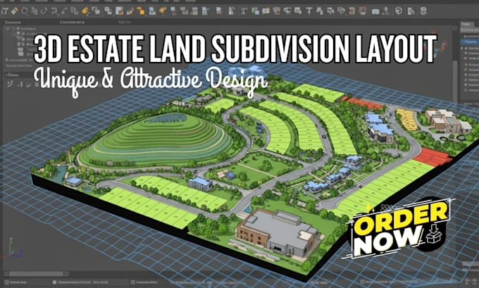 3d cad site plans subdivision visualization terrain modeling