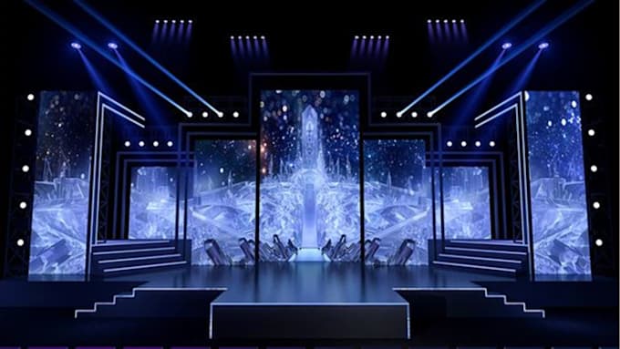 Design 3d stage lighting for all event by Mic_3d | Fiverr