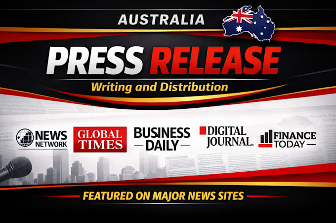 write and distribute australia press release to top australian media outlets