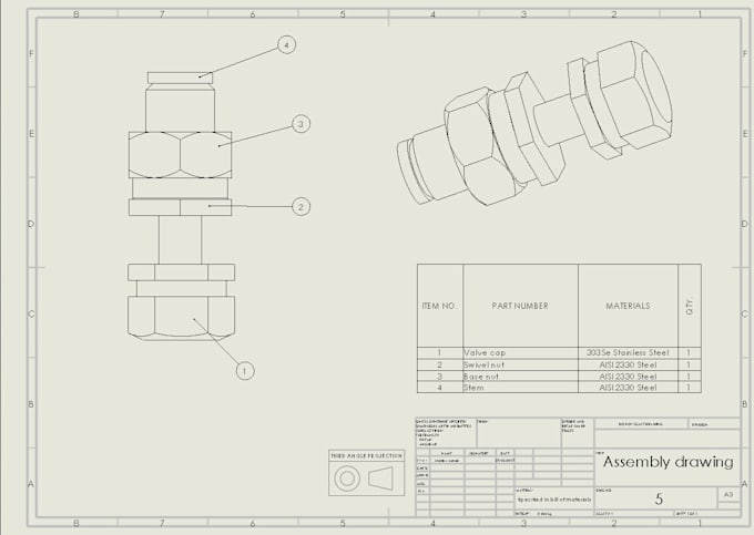 professional technical drawings for manufacturing and prototyping