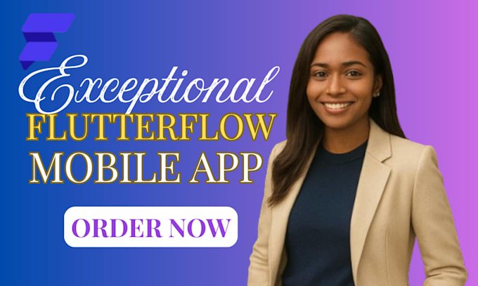 Build flutterflow mobile app, no code mvp, android ios app, custom ...