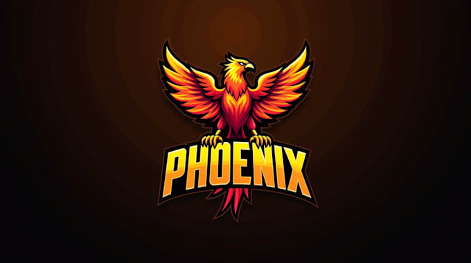 make eye catching phoenix bird logo in my style