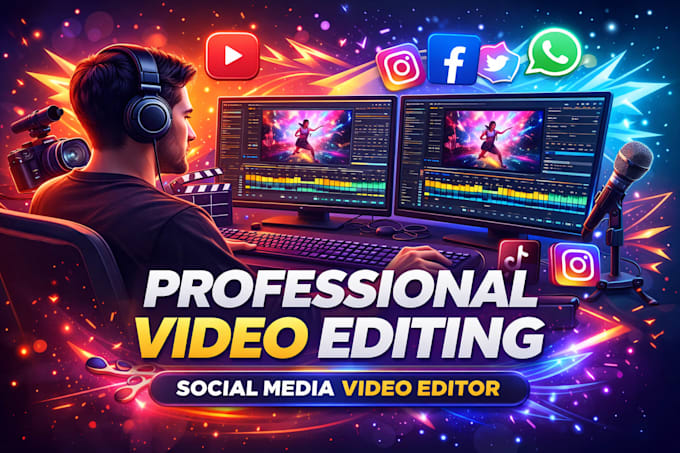 professional social media video editing youtube video