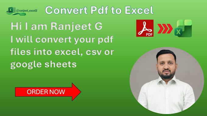 convert your pdf files into excel, csv or google sheets