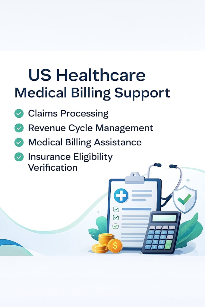 do US medical billing, ar calling, payment posting and evbv