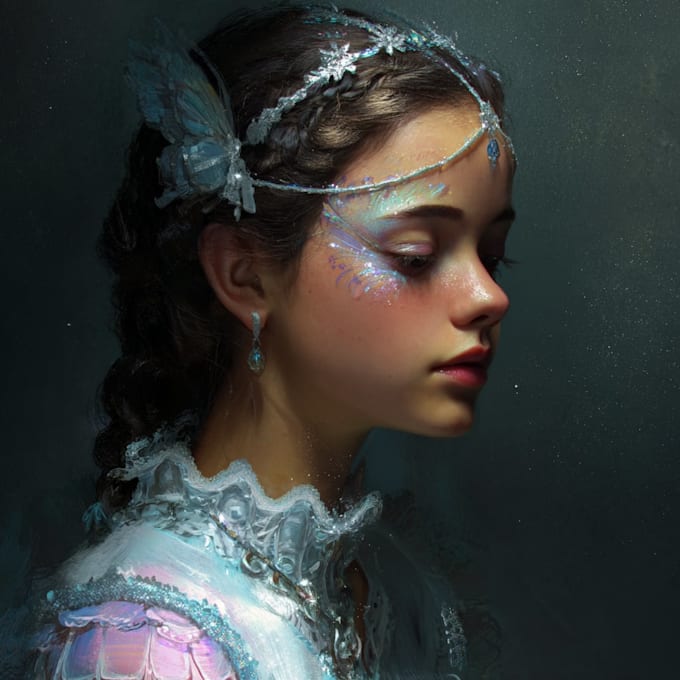 paint a realistic or fantasy portrait