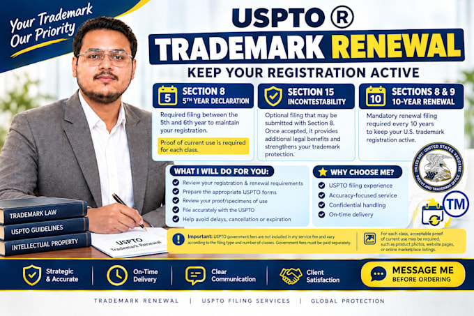 renew your uspto registered trademark sec 8