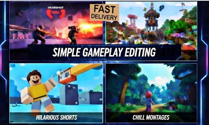 simple gameplay editing fast