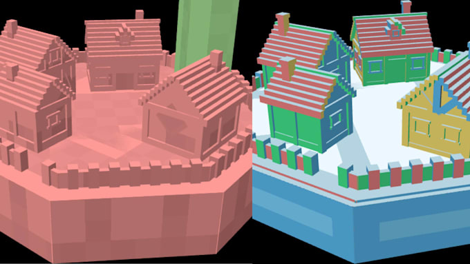 create custom minecraft blockbench 3d model,  animation and textures