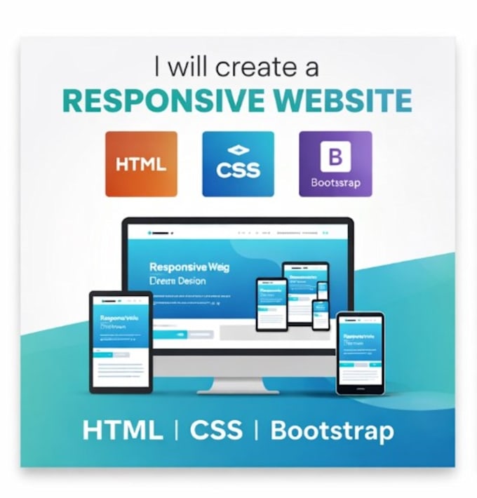 create a responsive website using HTML CSS and bootstrap