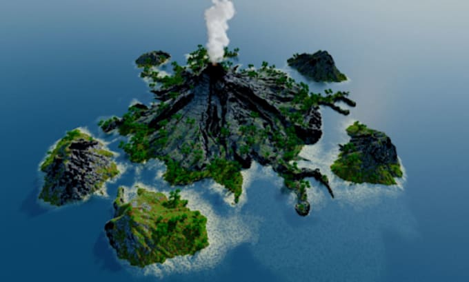 create a custom worldpainter minecraft map with realistic terrain