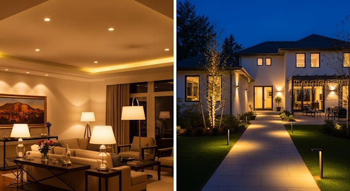 residential lighting design interior and exterior