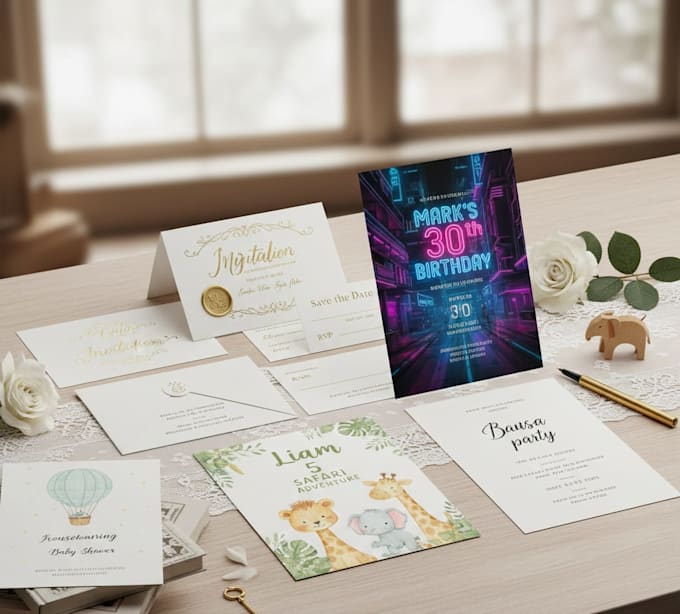 custom invitations for any event