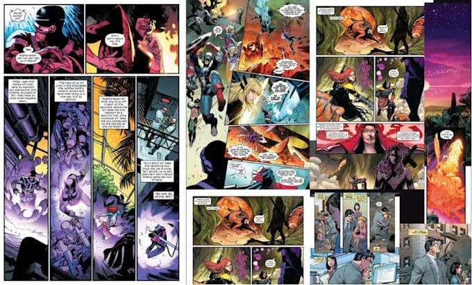 create comic strip illustration for your needs