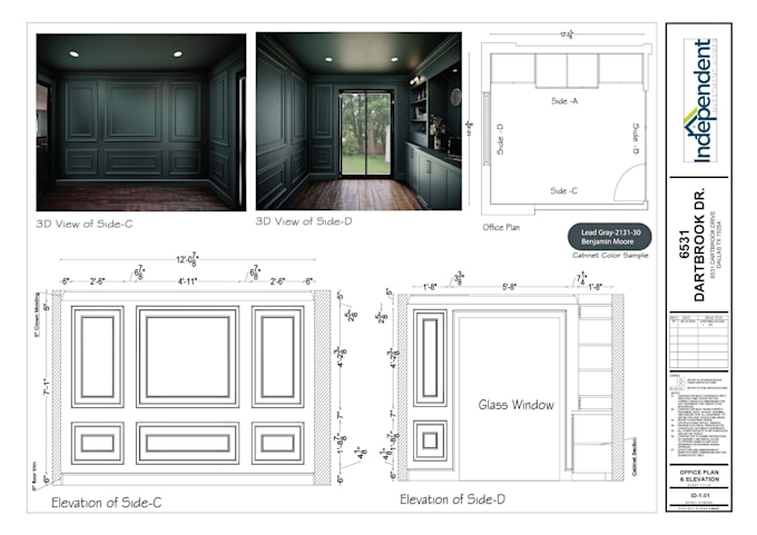 do cabinet shop drawings, 2d drafting, 3d visualization