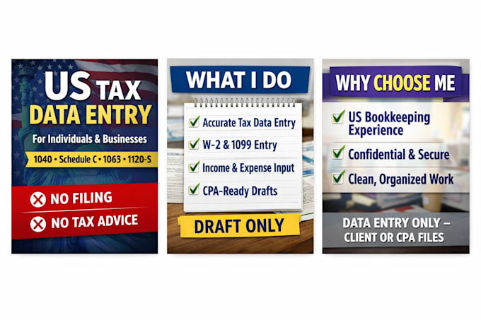 enter data from tax forms into proconnect, drake, turbotax