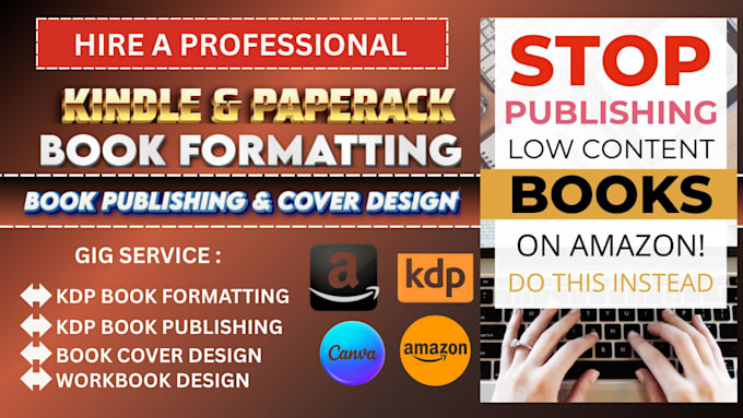 do format ebook and publish book for amazon KDP  ingramspark draft2digital lulu