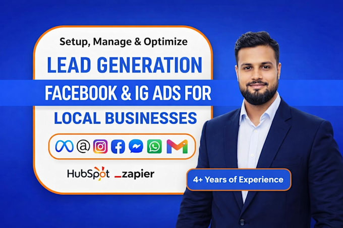 setup manage and optimize fb and ig ads for lead generation for local business