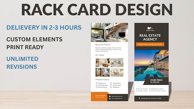 design professional rack card , dl flyer , fact sheet ,salesheet and direct mail