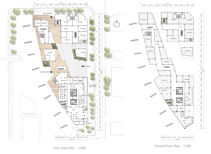 2d interior layout for penthouse building,high rise ground floorplan,basement