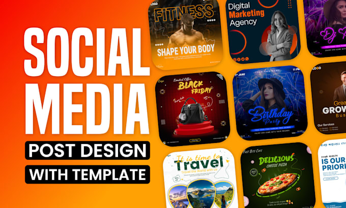 design social media posts and photoshop templates
