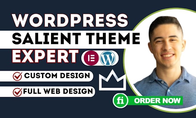 salient theme expert, custom wordpress salient theme design, redesign website