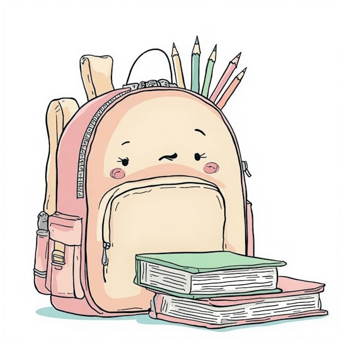 do coloring book page and book illustration for kids