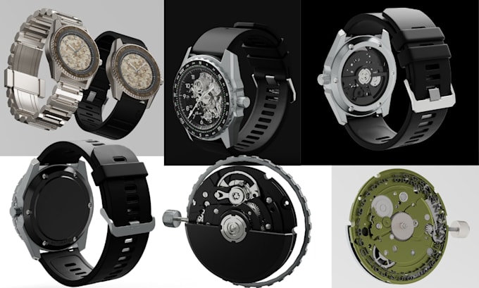 design watches and will create detailed 3d models, renders