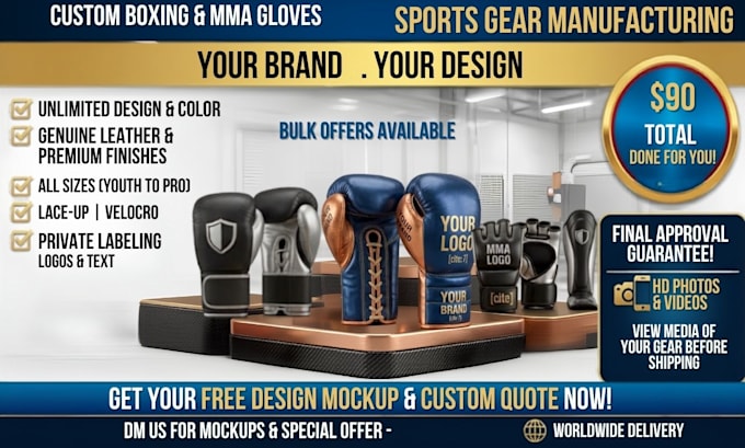 manufacture custom boxing sparring sets for your brand