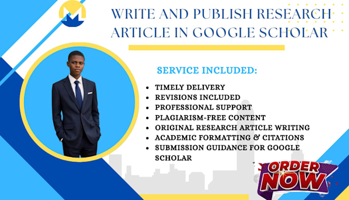 write and publish research article in google scholar