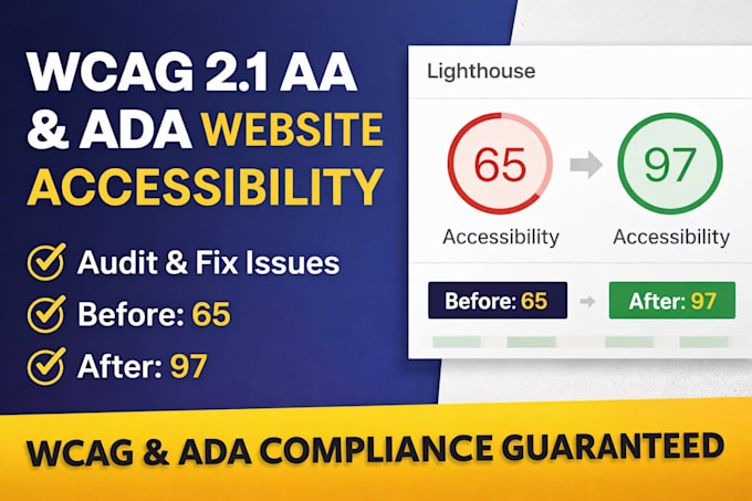 audit and fix website accessibility for wcag 2 1 aa and ada compliance