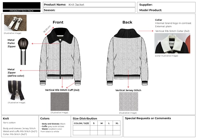 develop fashion tech packs with expert product advice