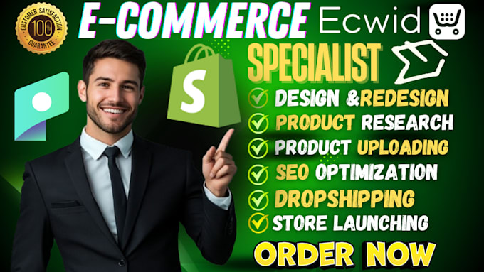 design or redesign a professional ecwid ecommerce store