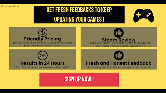 playtest your game with honest report in 24h