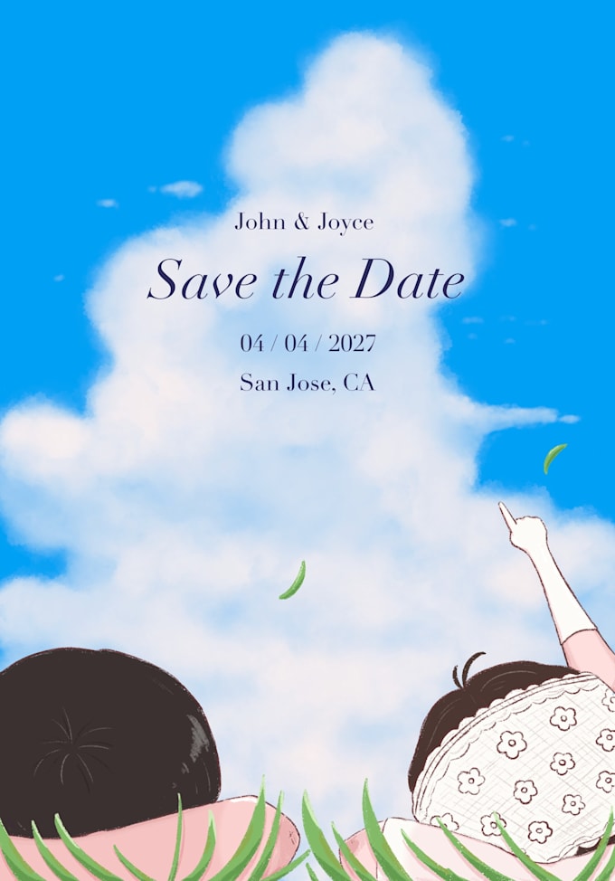 draw custom illustrations for your wedding