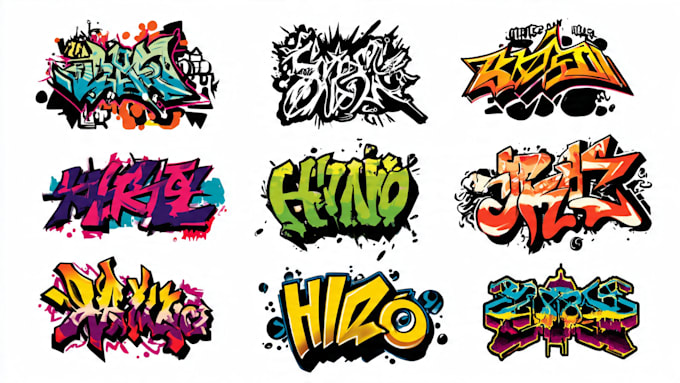 design a bold handstyle graffiti logo