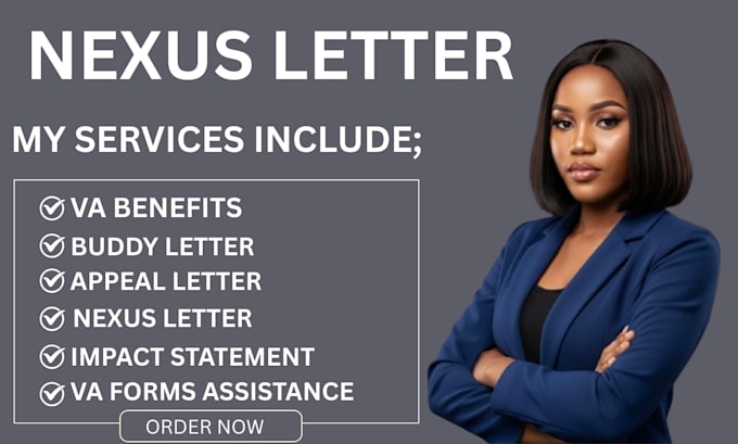 Write a strong and professional nexus letter for your va disability ...