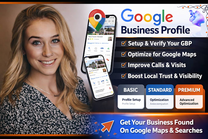 Rank local business seo on google my business, gmb profile setup n ...