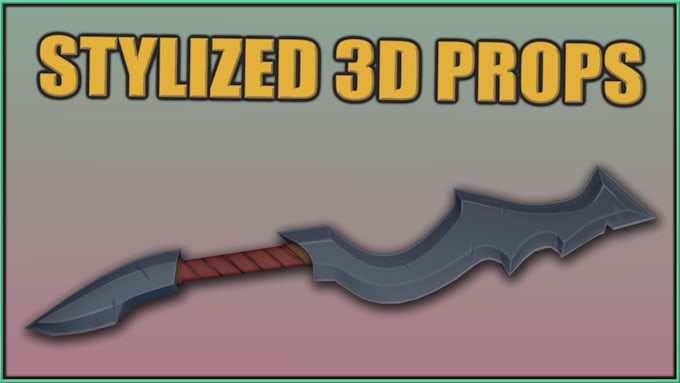 create stylized 3d props for games and environments