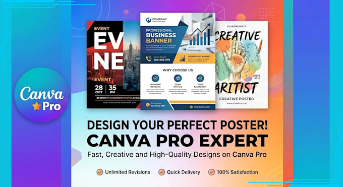 create professional poster and brand designs