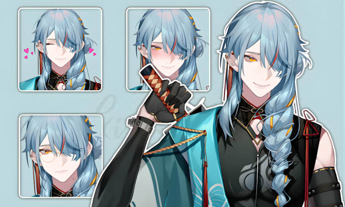 design and rig anime vtuber live 2d vtuber model vtuber model for vtube studio